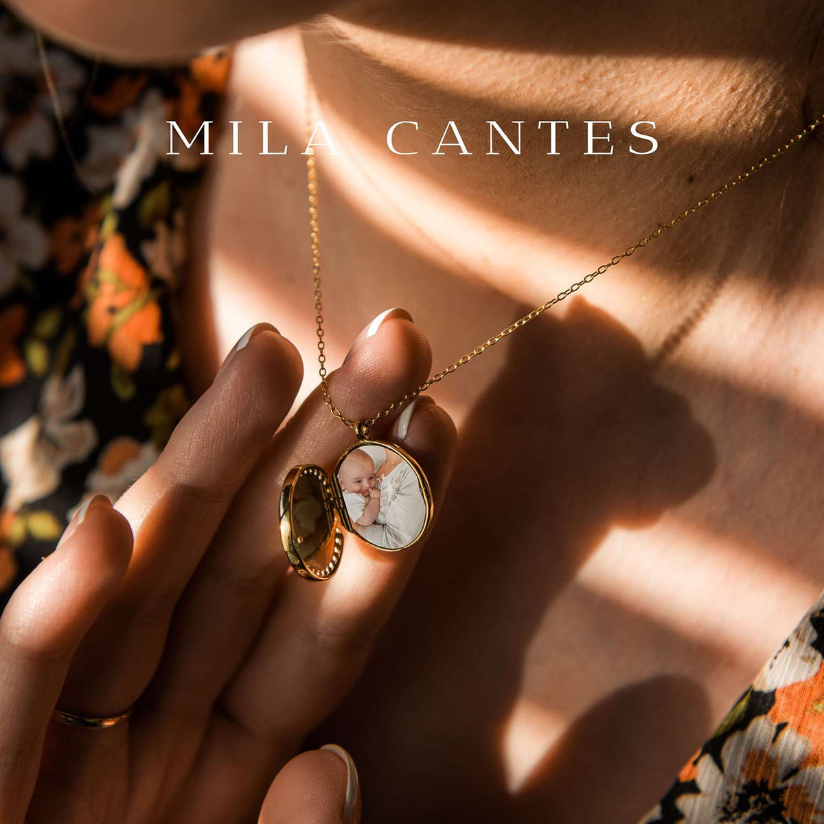 LUNA LOCKET | Two Babies | Sterling Silver - MILA CANTES