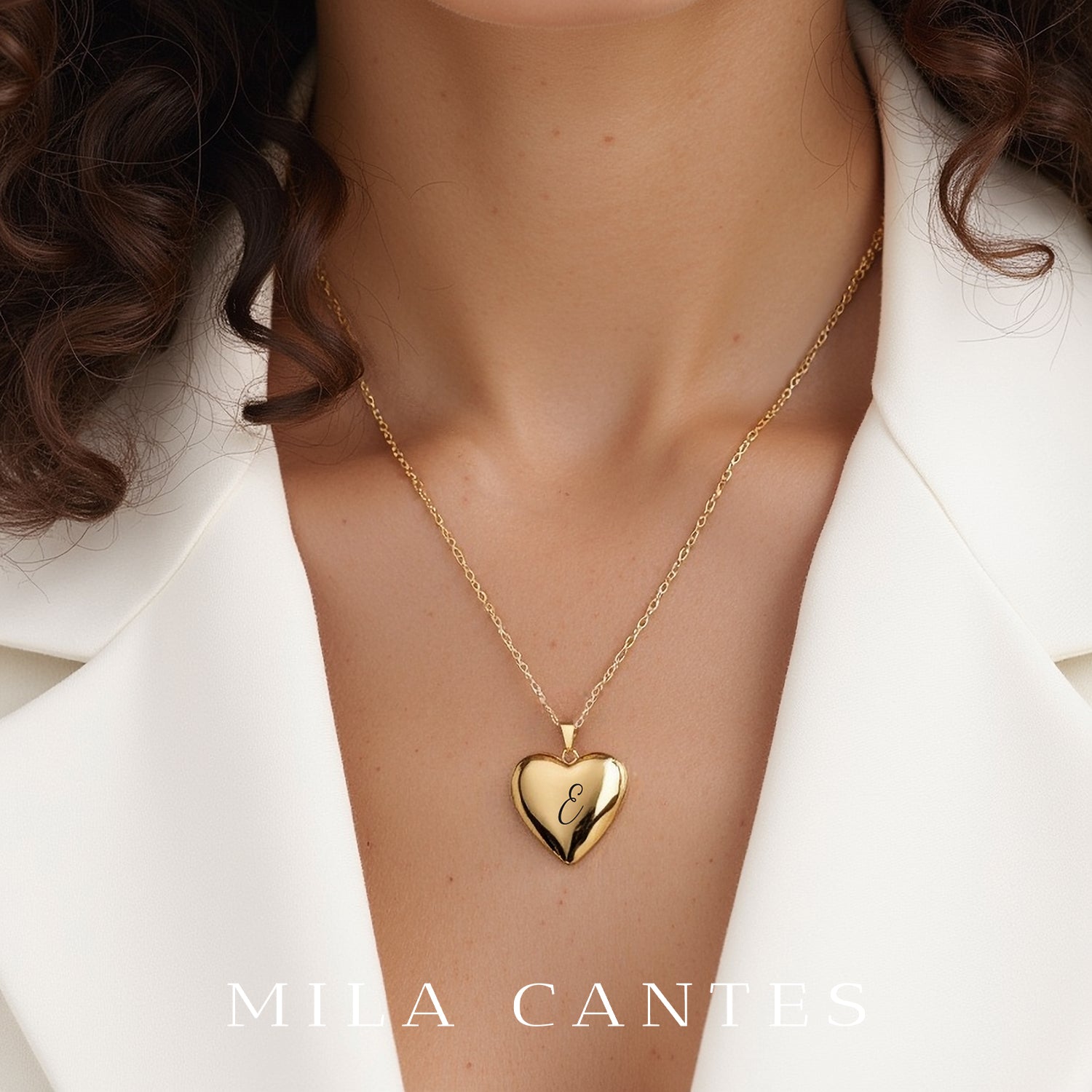 HEART LOCKET | Initial Letters - MILA CANTES