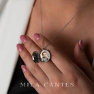 LUNA LOCKET | Forever in My Heart | Sterling Silver - MILA CANTES