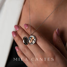 LUNA LOCKET | Two Babies | Sterling Silver - MILA CANTES