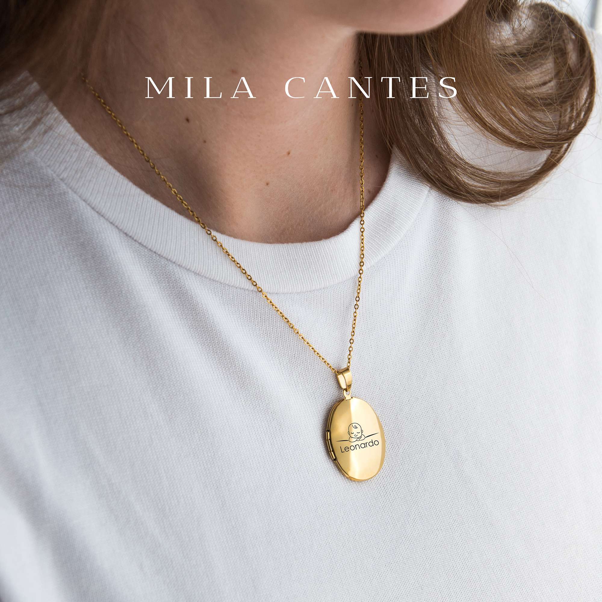 OVAL LOCKET | My Baby - MILA CANTES